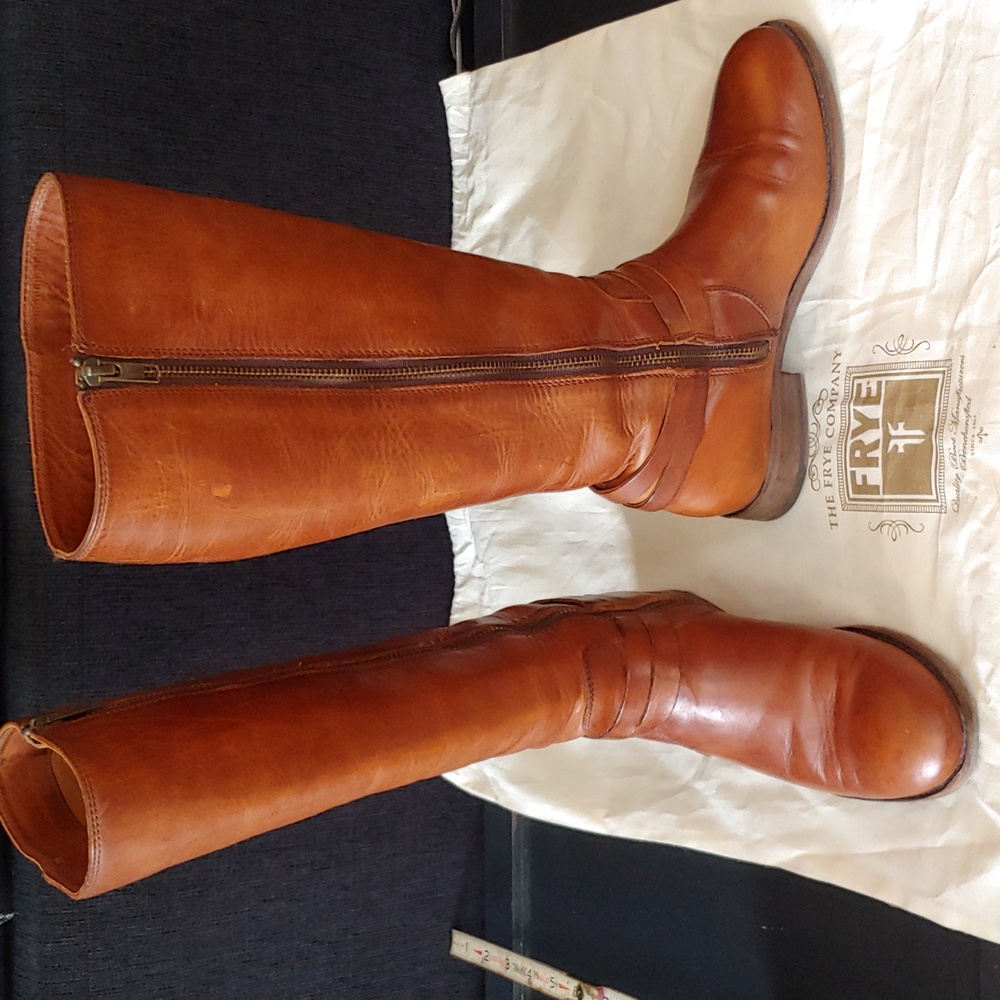Frye Knee High Brown Leather Boots